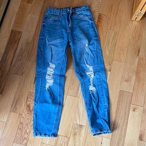 High rise mom jeans